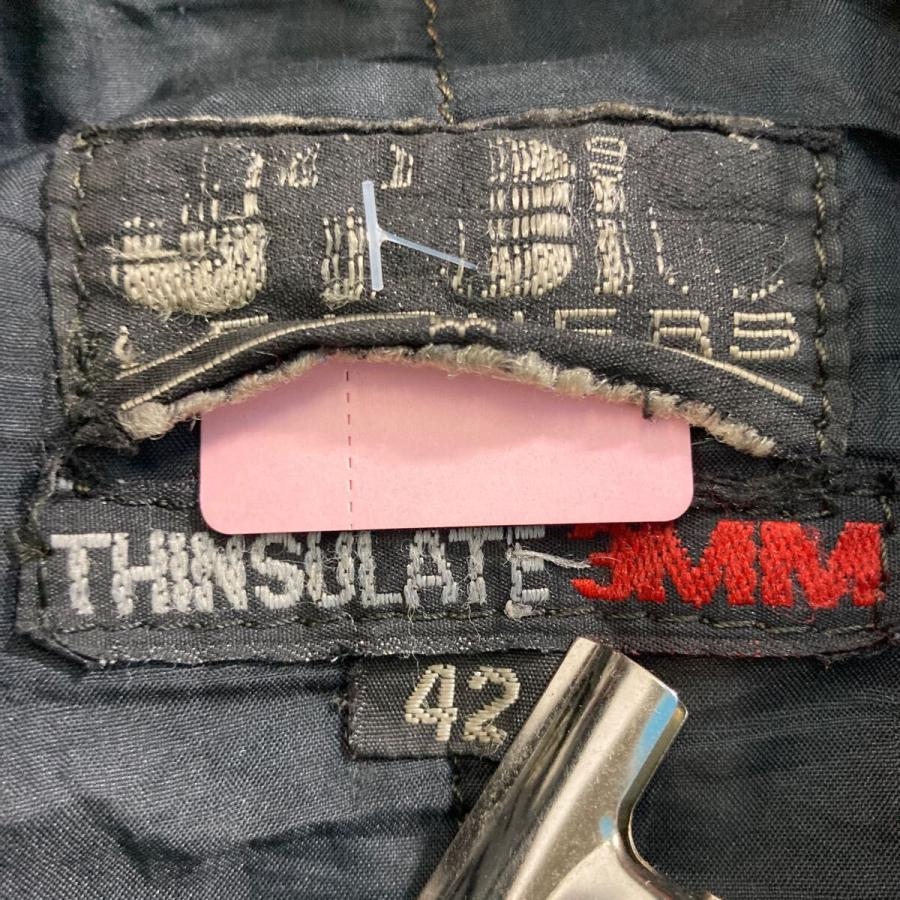 THINSULATE ライダースジャケット XL〜 ブラック レザー 古着卸