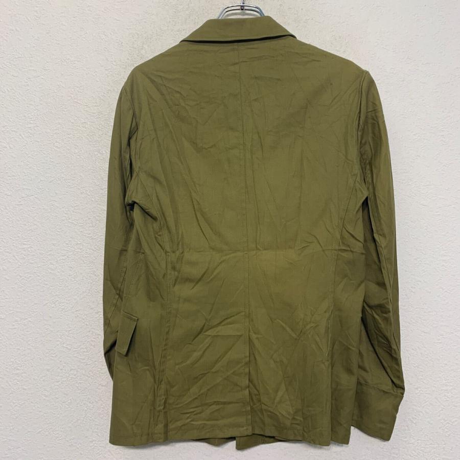 ジャケット L 程 カーキ系 ボタン エポレット ポケット付き ミリタリー