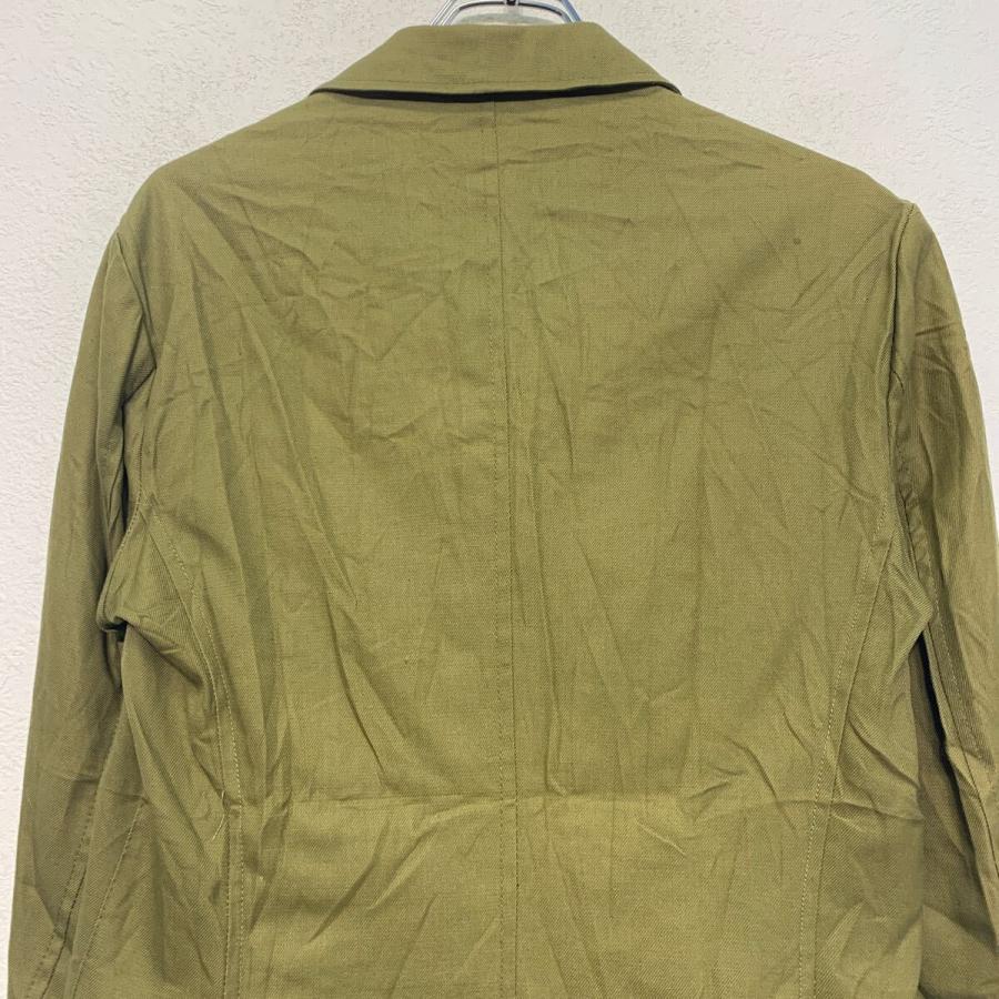 ジャケット L 程 カーキ系 ボタン エポレット ポケット付き ミリタリー