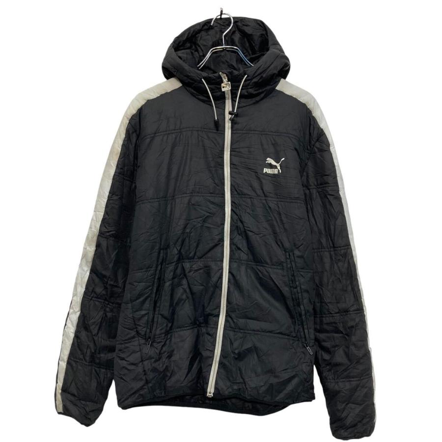 値下げ！ PUMA  中綿 ダウンジャケット ブラック M (M〜L相当) PUMA ダウンジャケット プーマ M ブラック 中綿 防寒 ブルゾン