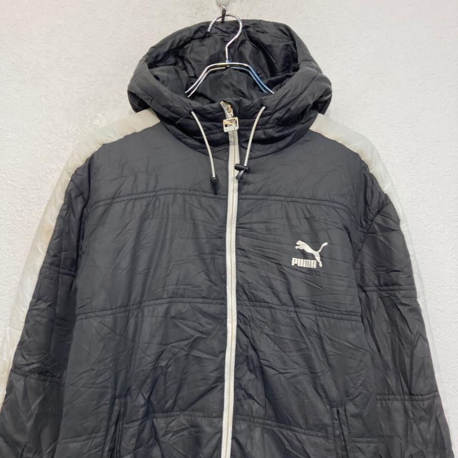値下げ！ PUMA  中綿 ダウンジャケット ブラック M (M〜L相当) PUMA ダウンジャケット プーマ M ブラック 中綿 防寒 ブルゾン