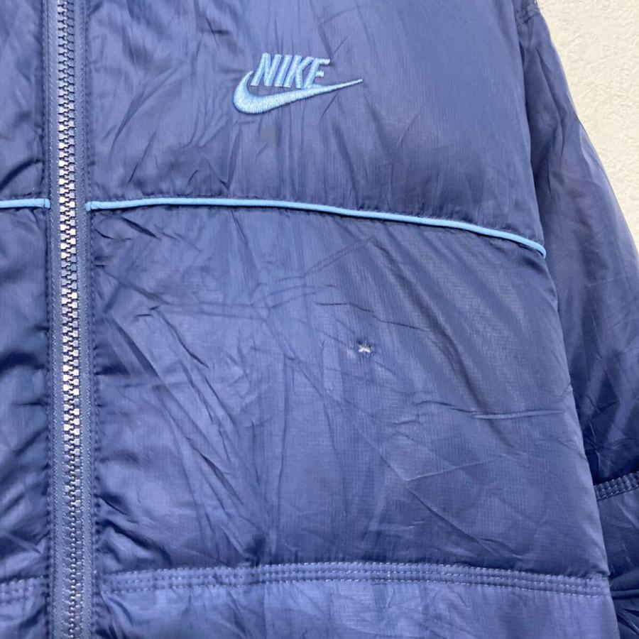 NIKE ナイロン ダウンジャケット ナイキ レディース XL ネイビー