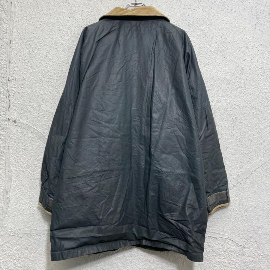 vintage アメリカ古着 レトロ古着 グレー ウール ブルゾン アウター HENRI LLOYD ナイロンジャケット L グレー 撥水 襟コーデュロイ 裏地