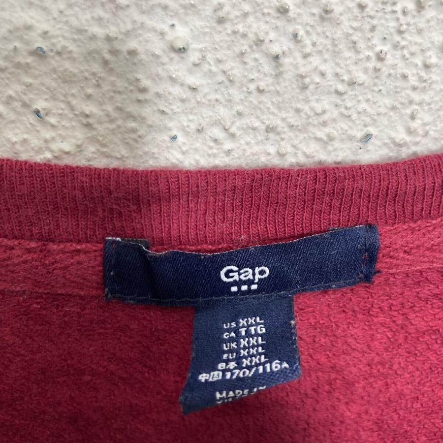 GAP ロゴスウェット トレーナー ギャップ XXL ボルドー ビッグサイズ