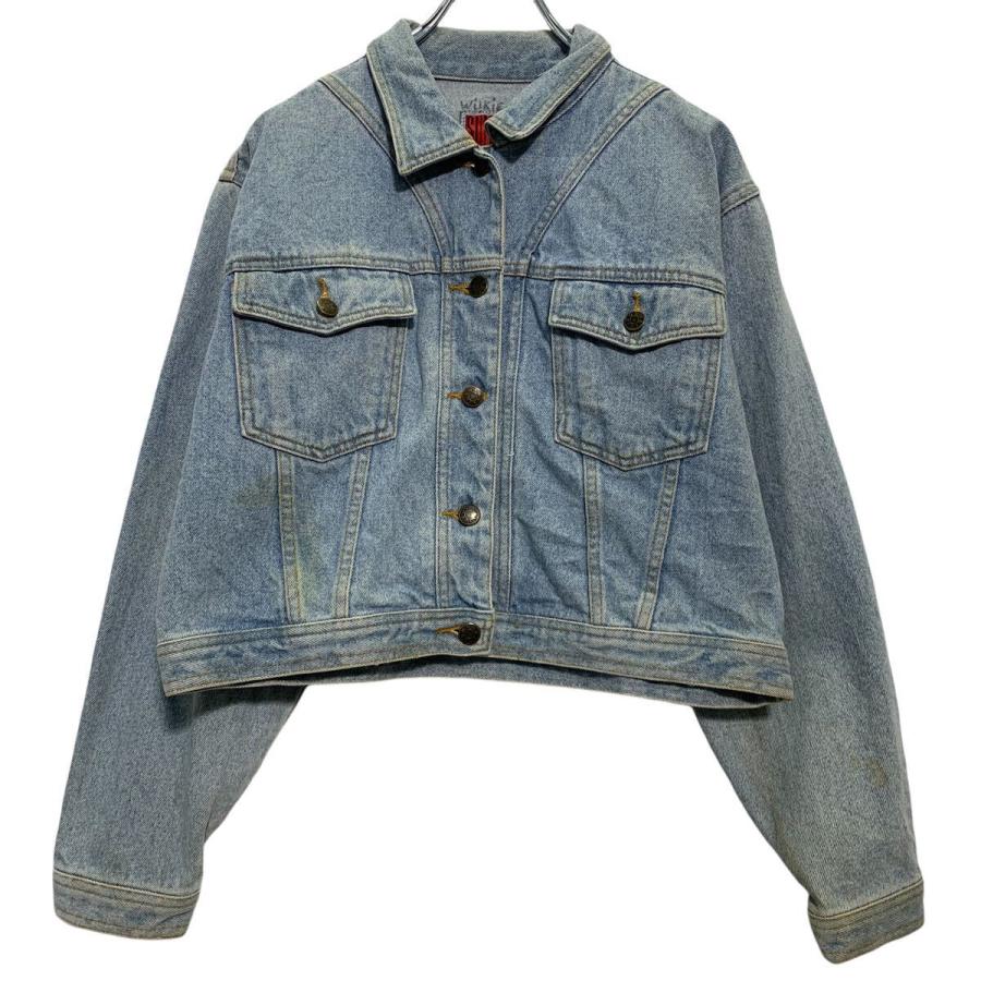 ミリタリー・デニムジャケット新品 ロゴ入り ルーズフィット デニムジャケット ジャケット・アウター