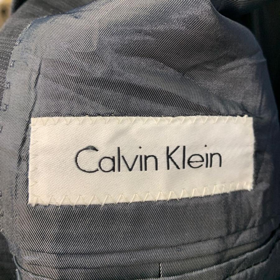 Calvin Klein テーラードジャケット L 程 ブラック グレー カルバン