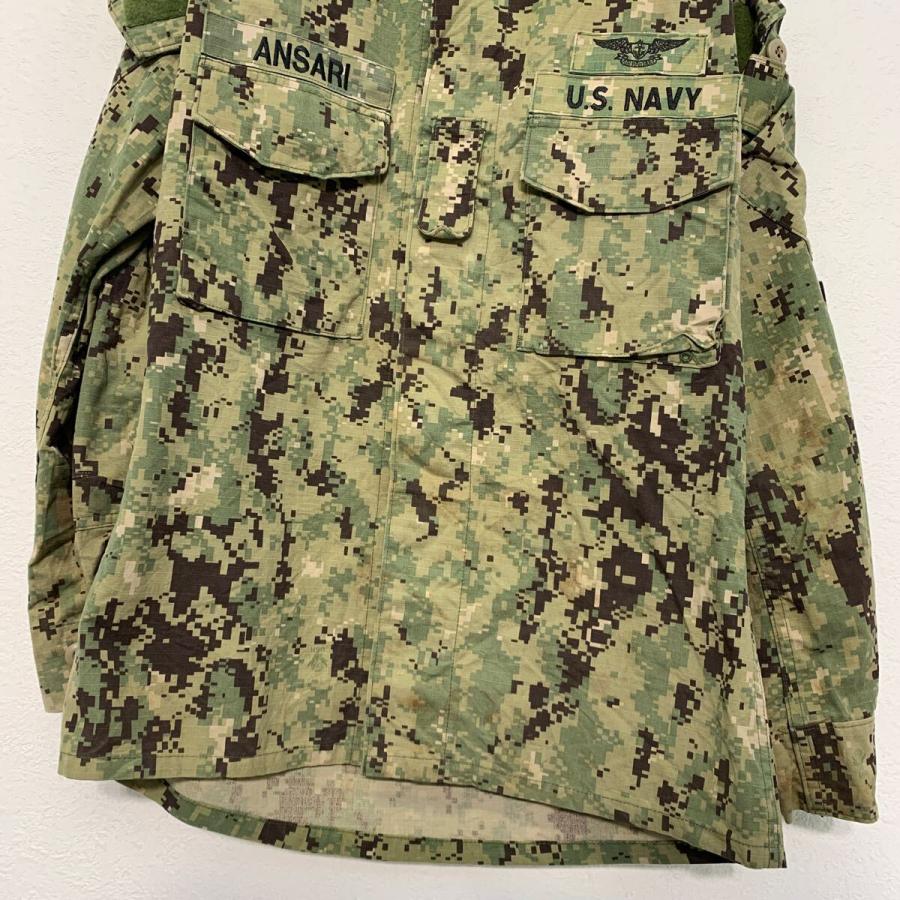 U.S.NAVY ミリタリージャケット S 迷彩 ユーエスネイビー カモ柄