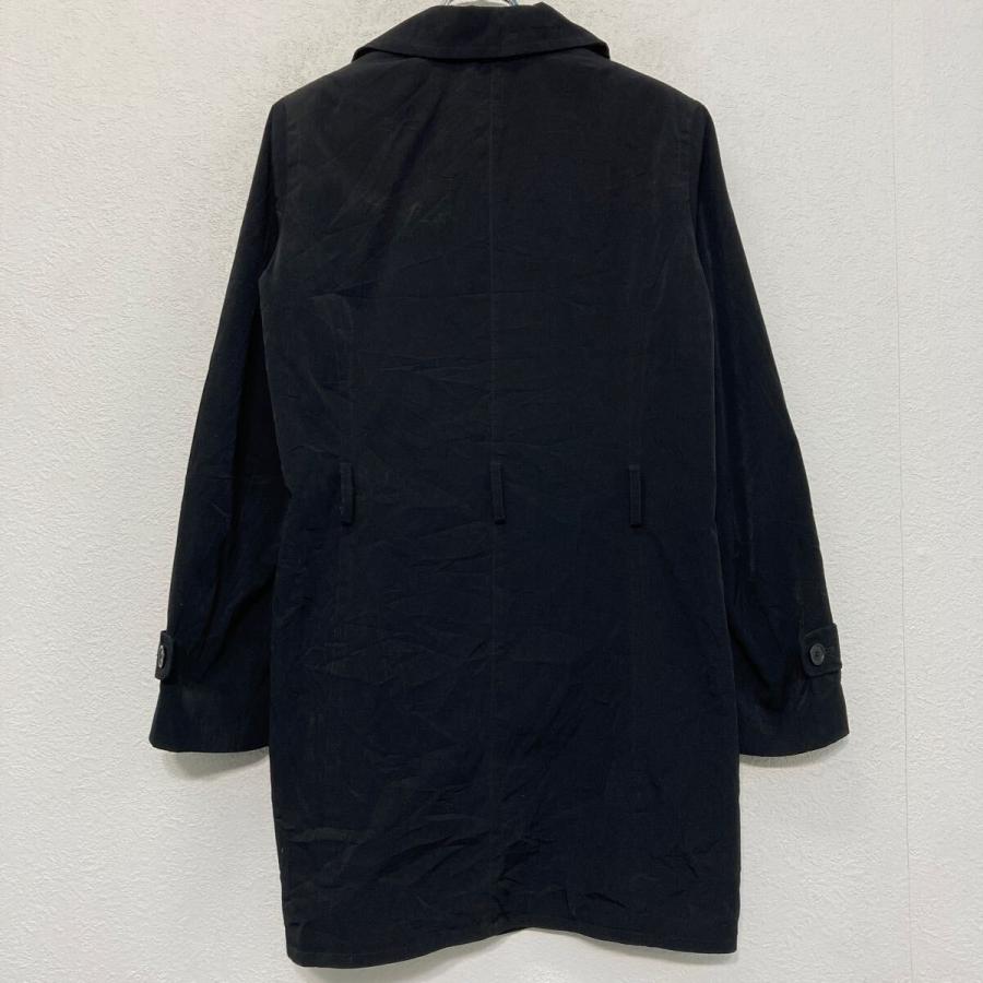 LONDON FOG コート L 程 ブラック ロンドンフォグ ボタン シンプル