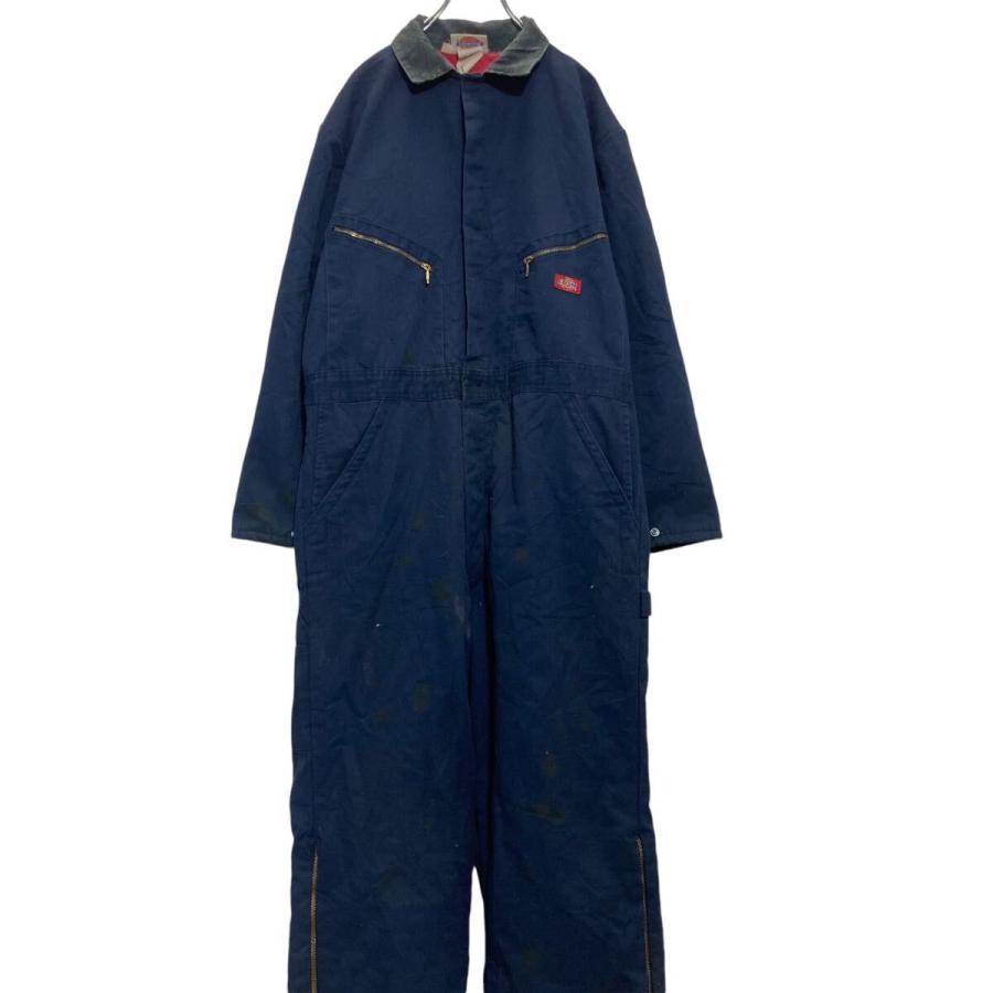 Dickies 中綿 長袖つなぎ W40 ネイビー ディッキーズ メキシコ製