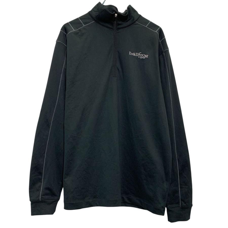 NIKE ロゴジャージ M ブラック ホワイト ナイキ ハーフジップ バック