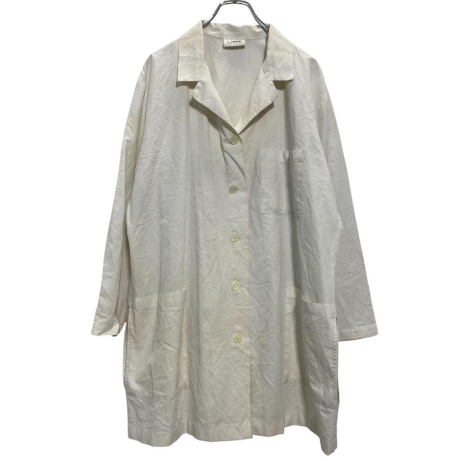 ショップコート レディース 2XL〜 ホワイト エンジニアコート