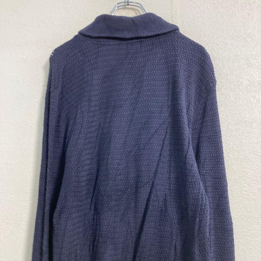 H&M ニット セーター XL ネイビー エイチアンドエム ショールカラー