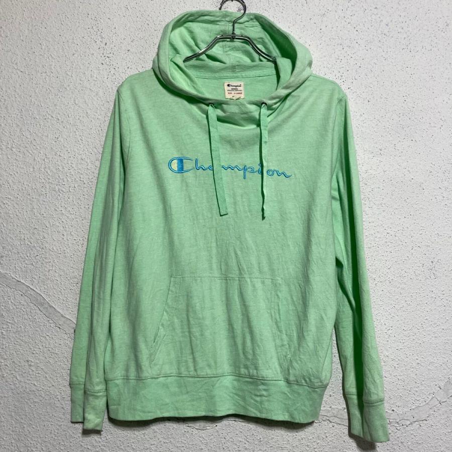 champion ロゴスウェット パーカー チャンピオン XL ライトグリーン 