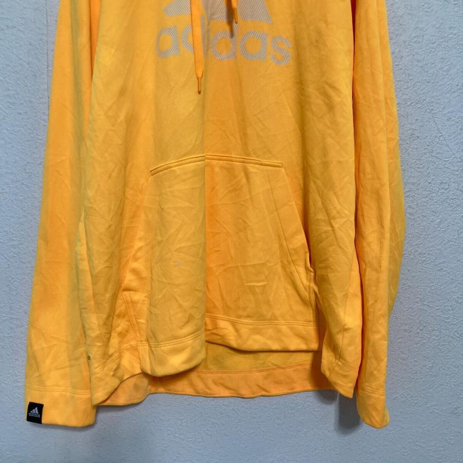 adidas プリント ジャージ パーカー L イエロー アディダス スポーツ