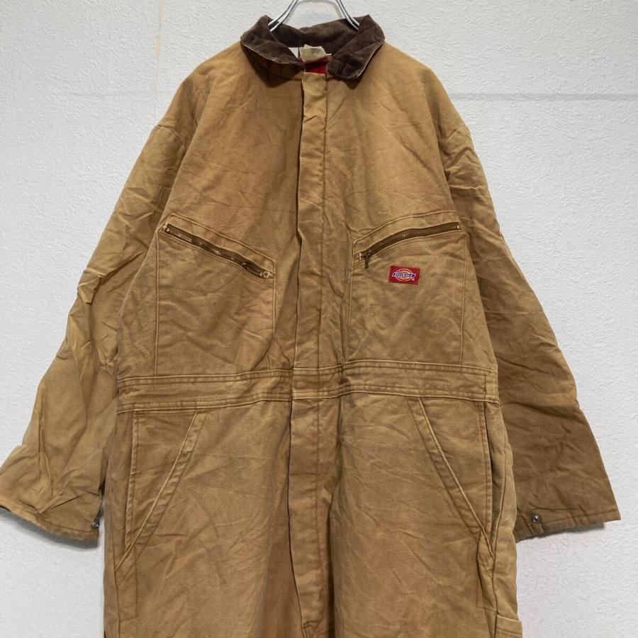 Dickies 中綿 ダック 長袖つなぎ W44 ブラウン ディッキーズ メキシコ