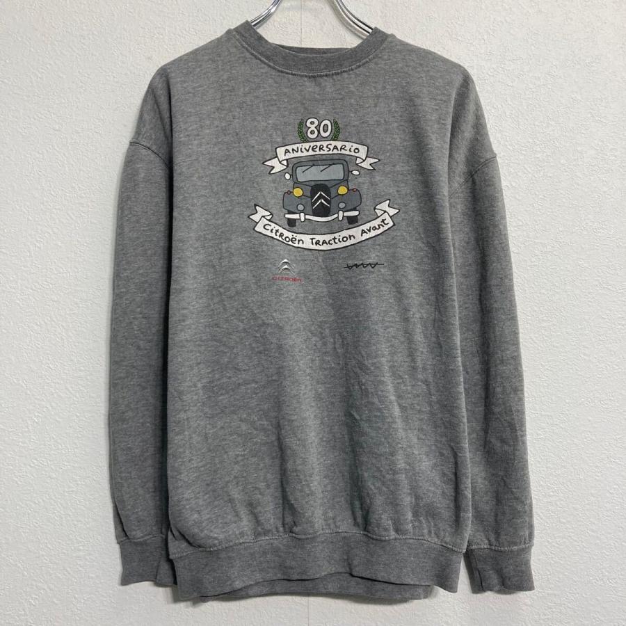 CITROEN プリントスウェット トレーナー XL グレー プルオーバー