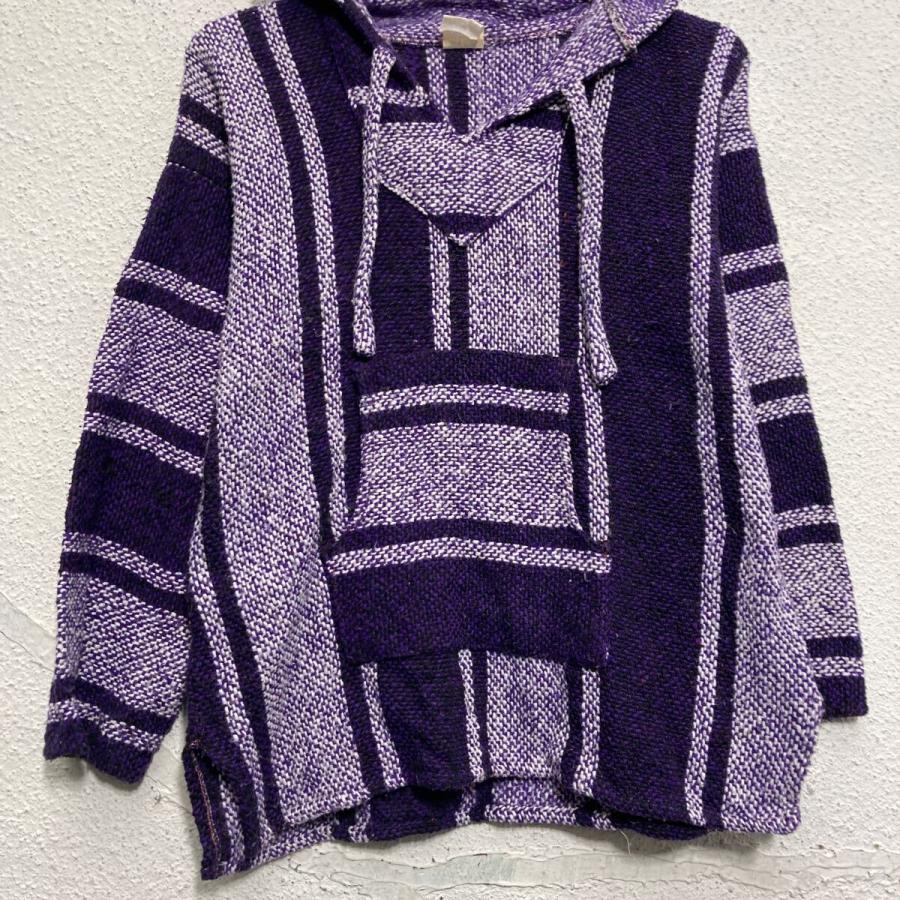 メキシカンパーカー M~ パープル ヒッピー 民族 メキパ 古着卸
