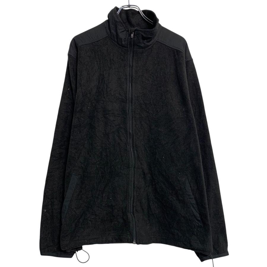 CHAPS フリースジャケット XL ブラック チャップス ジップアップ 