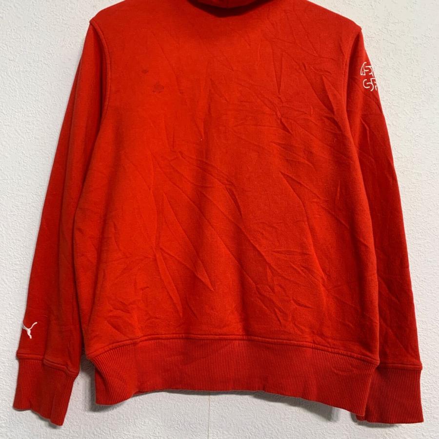 PUMA ロゴスウェット パーカー L レッド プーマ ジップアップ アーム