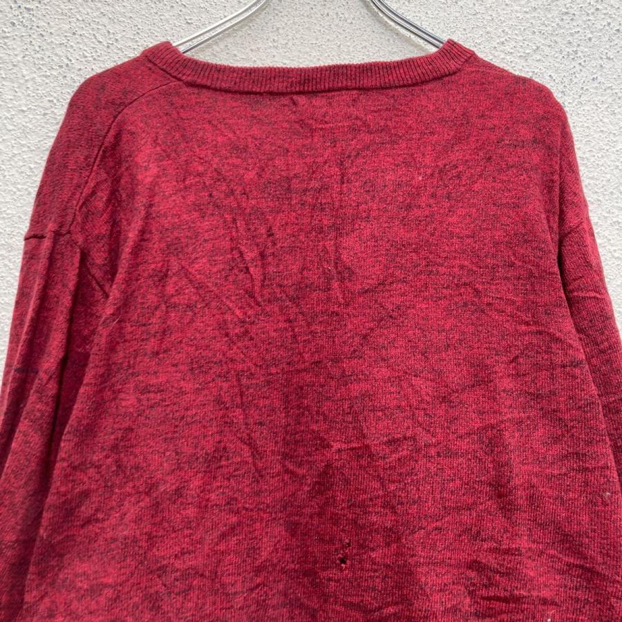 NAUTICA コットンニット セーター ノーティカ XL レッド ビッグサイズ 