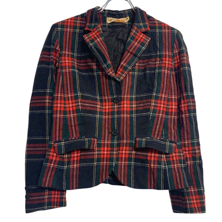 PENDLETON テーラードジャケット S 程 ブラック レッド マルチカラー