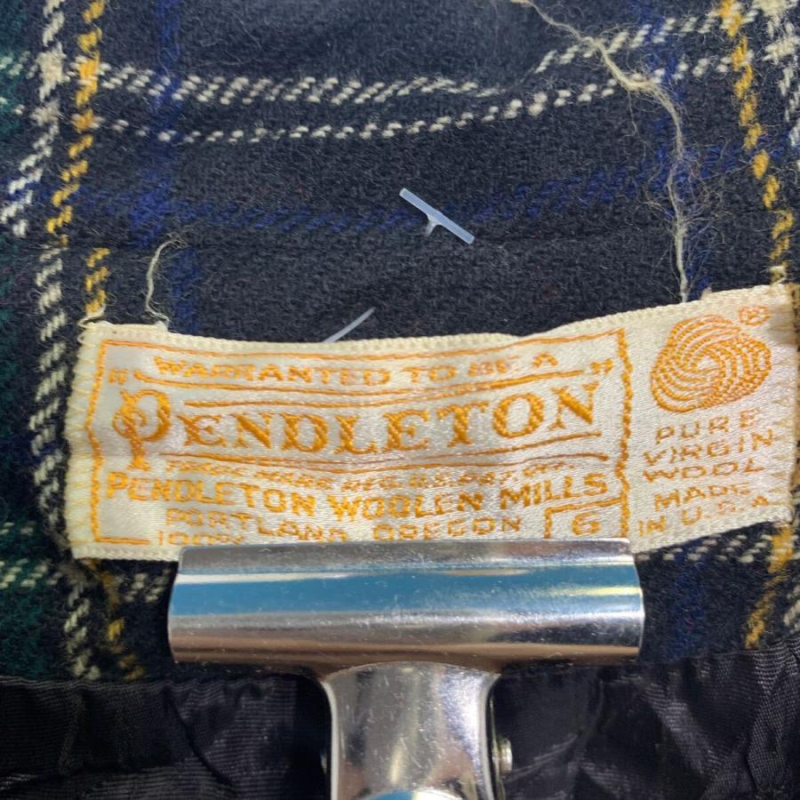 PENDLETON テーラードジャケット S 程 ブラック レッド マルチカラー