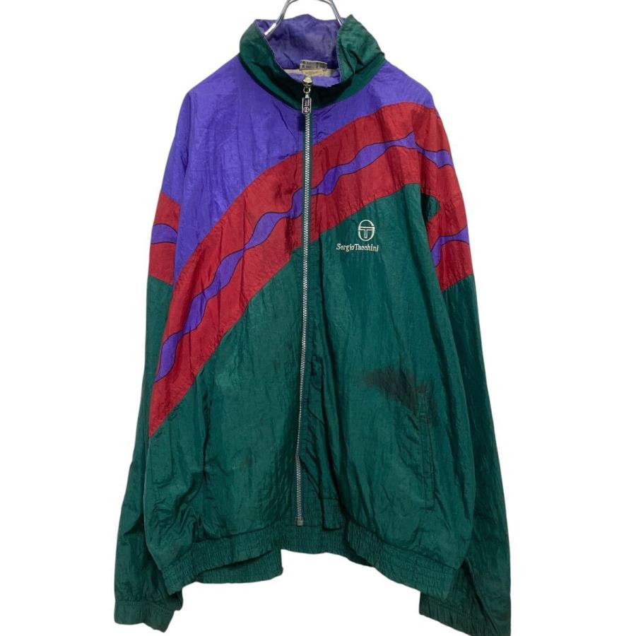 SergioTacchini ジップアップ ナイロンジャケット L〜 グリーン