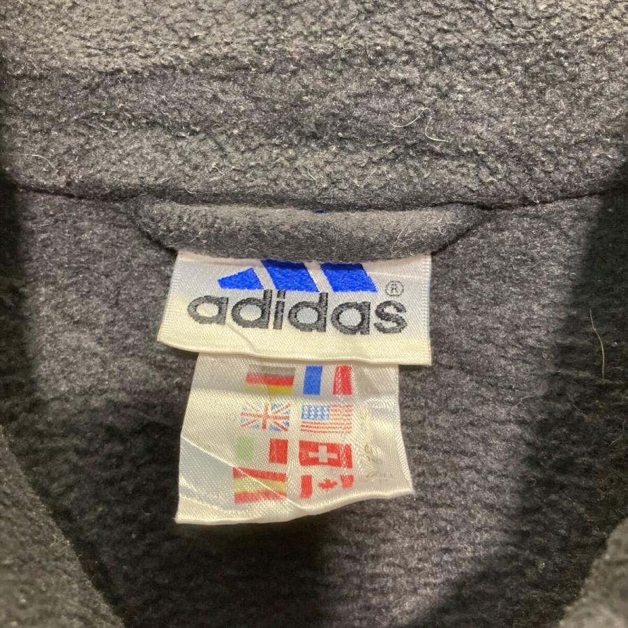 adidas ジップアップ フリースジャケット S ブラック アディダス