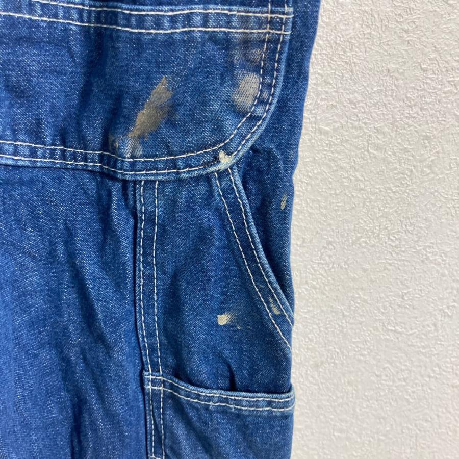 KEY デニム オーバーオール W34 ブルー キー メキシコ製 サロペット