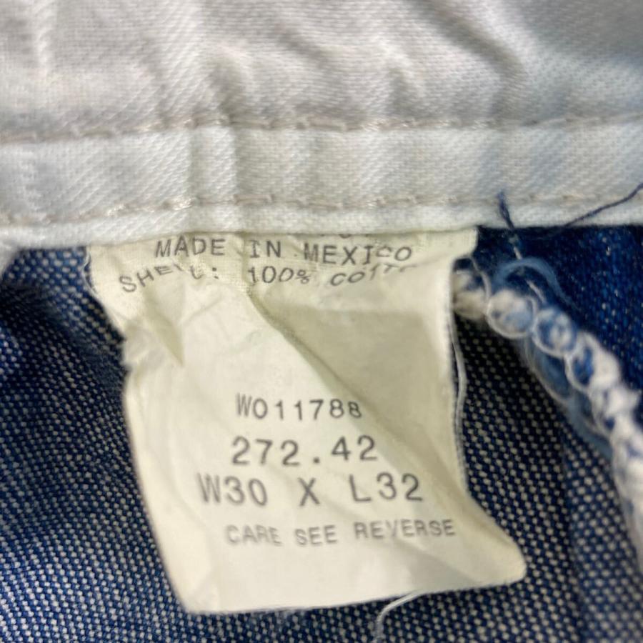 KEY デニム オーバーオール W34 ブルー キー メキシコ製 サロペット