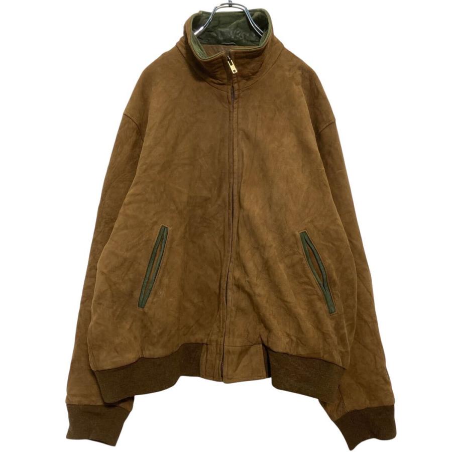 L.L.Bean ヌバックレザー ブルゾン XL ブラウン エルエルビーン 80