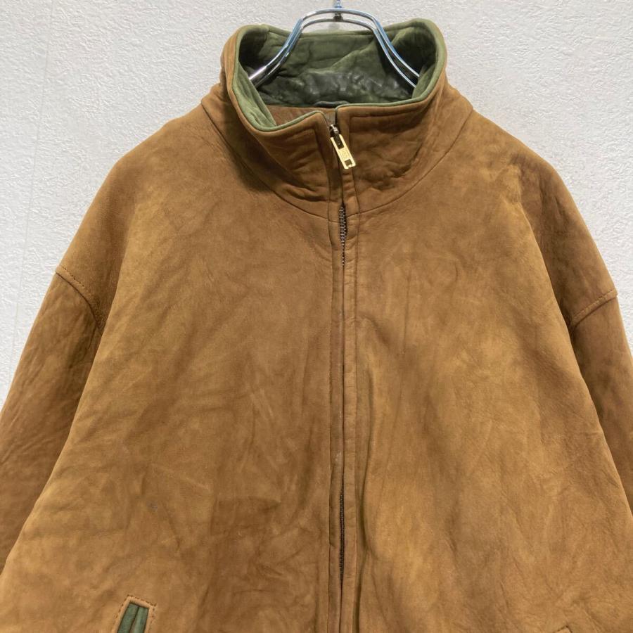 L.L.Bean ヌバックレザー ブルゾン XL ブラウン エルエルビーン 80