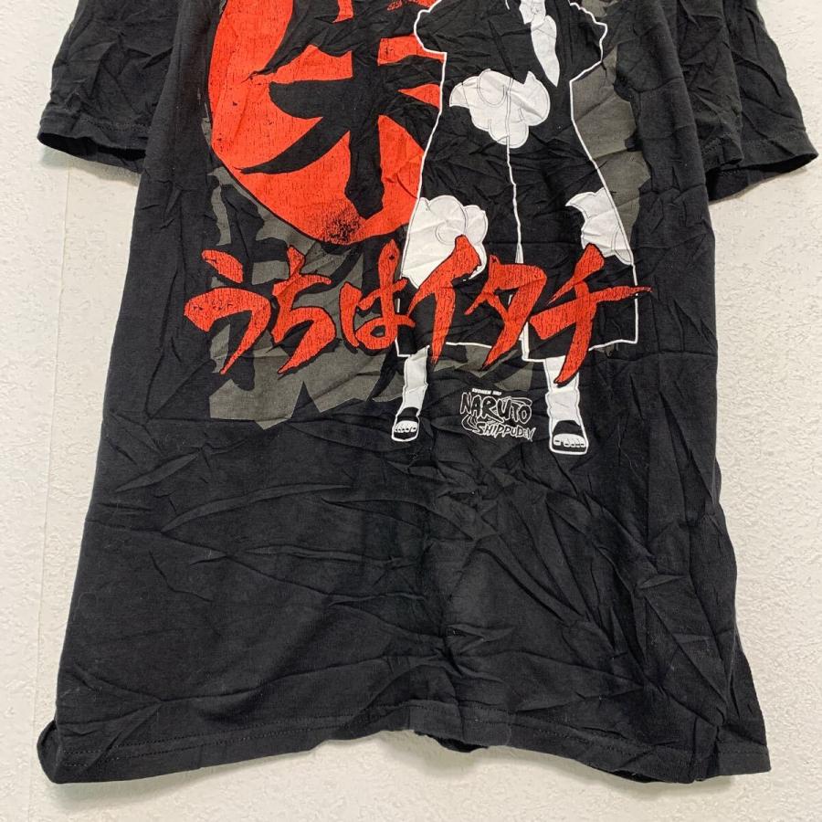 NARUTO 半袖 キャラクター Tシャツ L ブラック ナルト プルオーバー