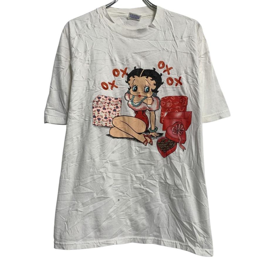 Hanes キャラクターTシャツ XL ホワイト ヘインズ プルオーバー ビッグ