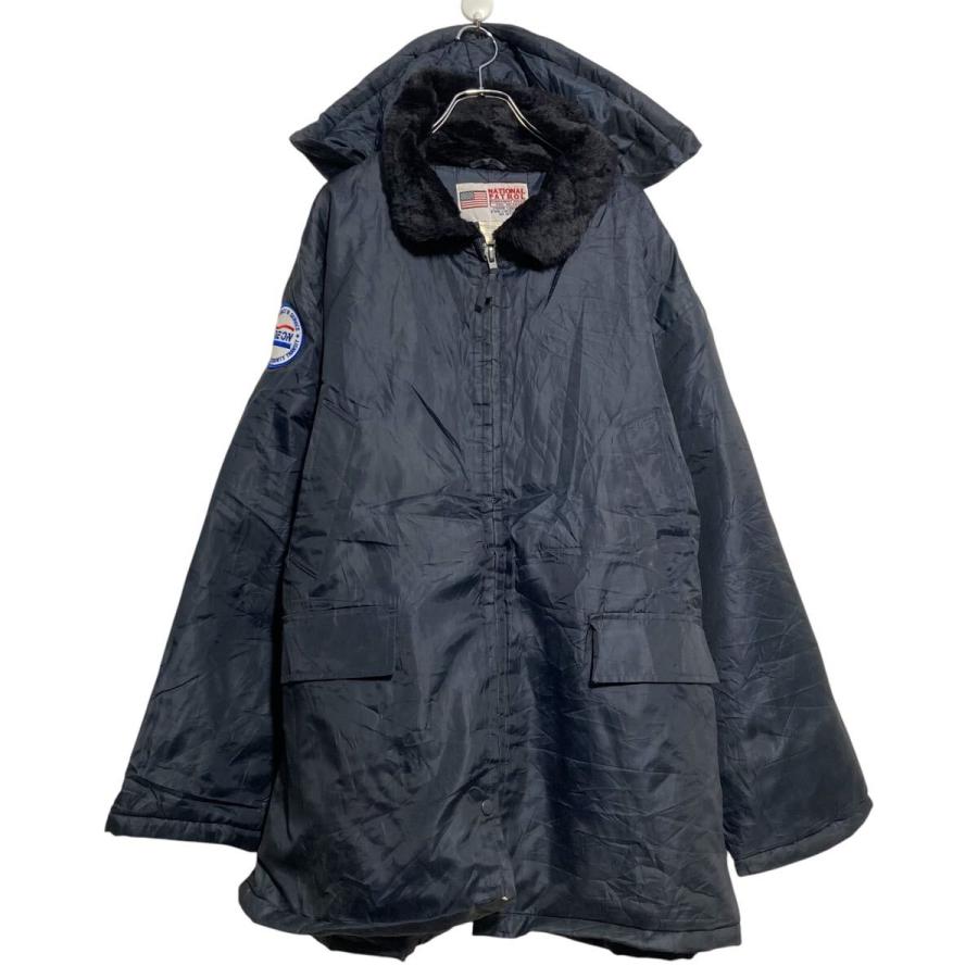   ネイビー フード付きジャケット XL NATIONAL PATROL ナイロンジャケット XL ブラック ビッグサイズ 防寒