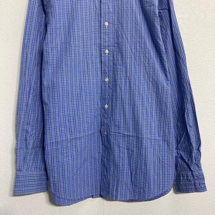 POLO RALPH LAUREN 長袖 チェックシャツ L ブルー ポロラルフローレン