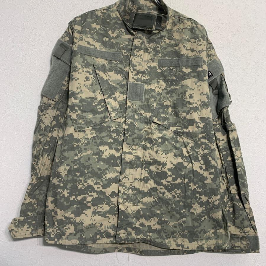 ミリタリージャケット M 程 マルチカラー ジップアップ マジックテープ