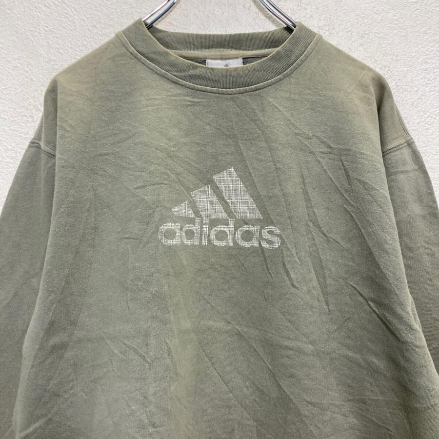 adidas ロゴスウェット トレーナー キッズ 160 程 モスグリーン