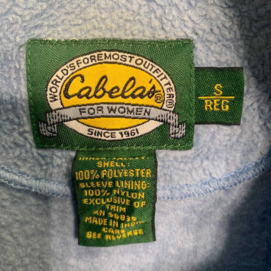 Cabela's フリースジャケット S ライトブルー カベラス ジップアップ