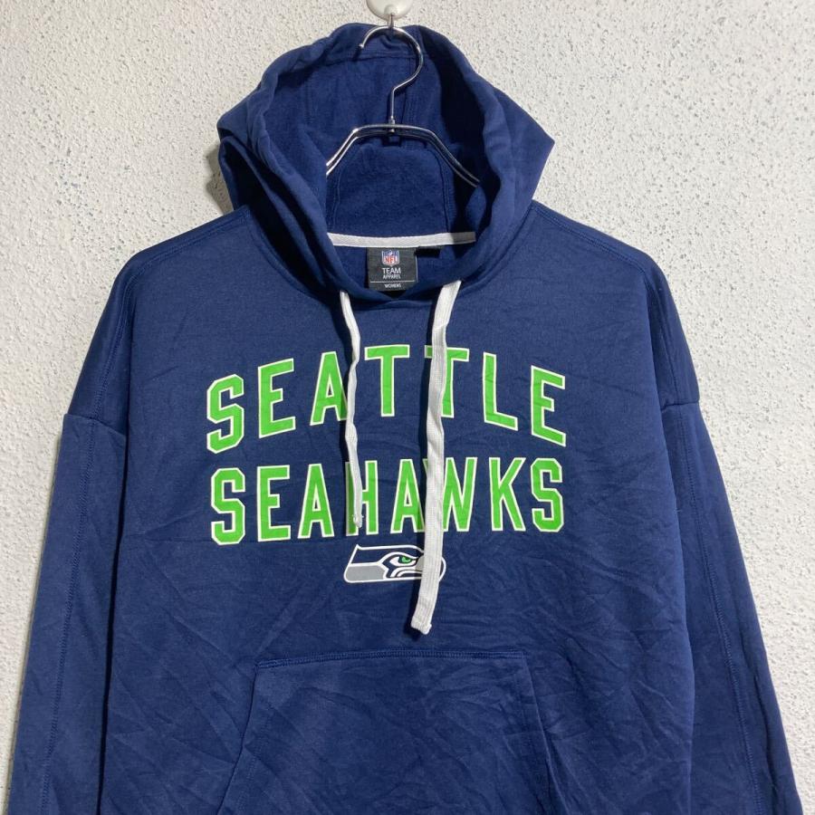 NFL プリントスウェット パーカー エヌエフエル レディース M ネイビー
