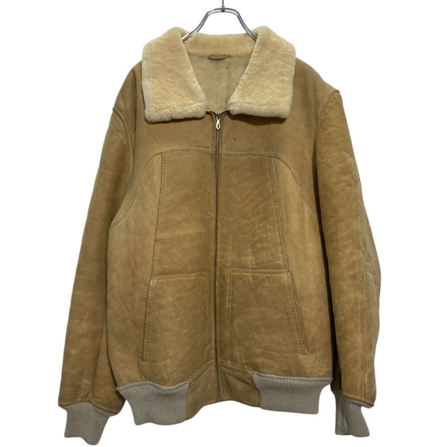 古着 A-2 ムートンジャケット XL フライトジャケット 羊革 cm_55_1.jpg