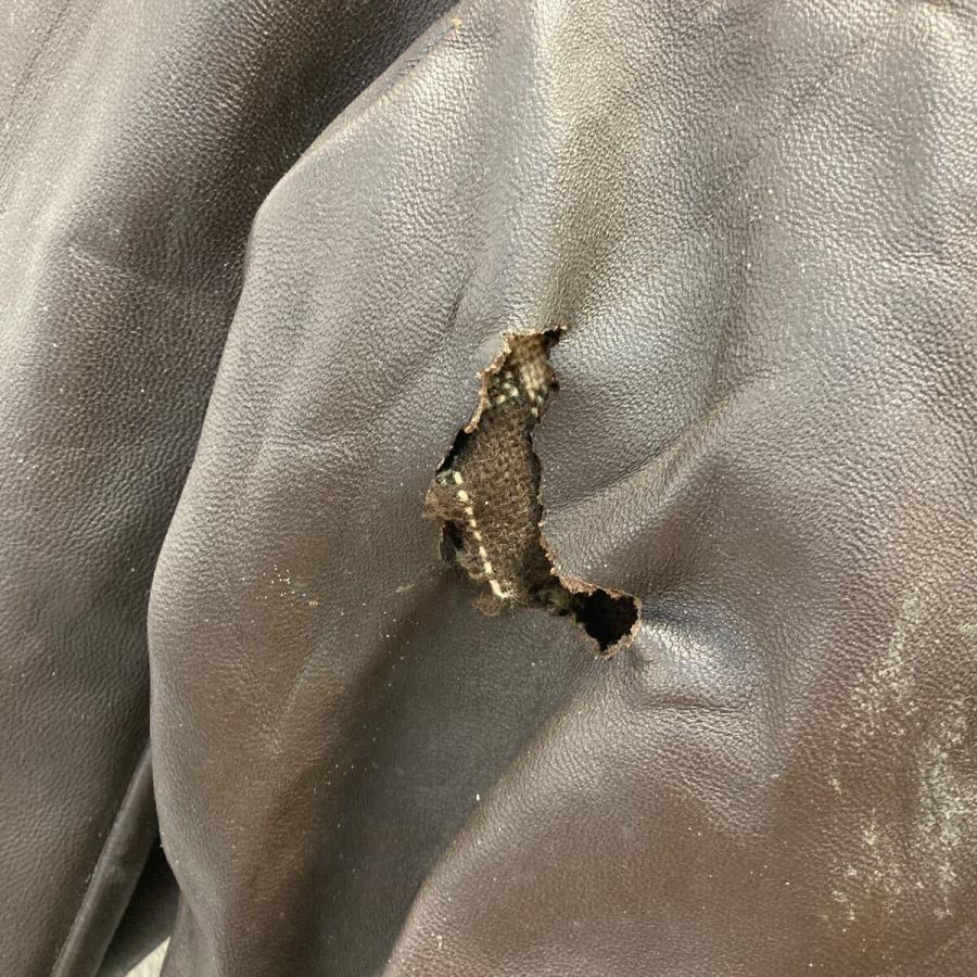 GVF レザー コルビジェジャケット M〜 ブラウン 裏ブランケット 〜70's