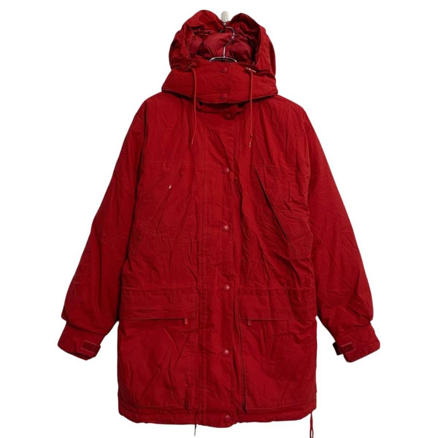 Eddie Bauer 中綿ジャケット S レッド エディーバウアー ジップアップ 