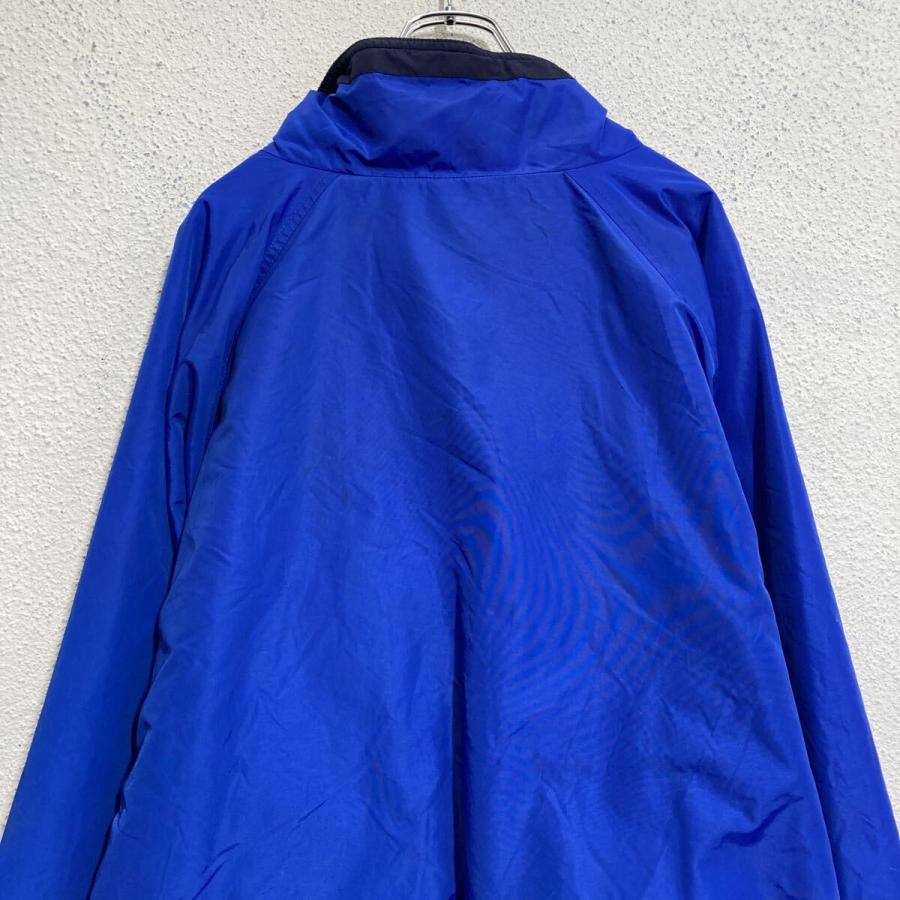 LA LOVING ナイロンジャケット 3XL ブルー ビッグサイズ 裏フリース