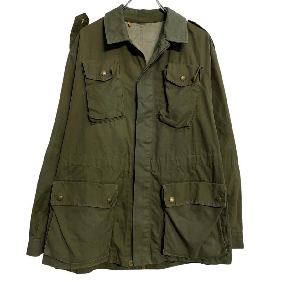 イタリア軍 フィールドジャケット L 程 オリーブ エポレット エルボー