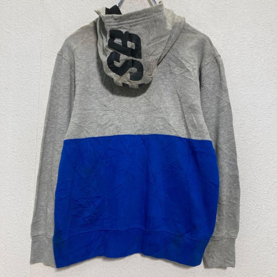 NIKE SB ロゴスウェット パーカー キッズ L 150〜 グレー ブルー 切替