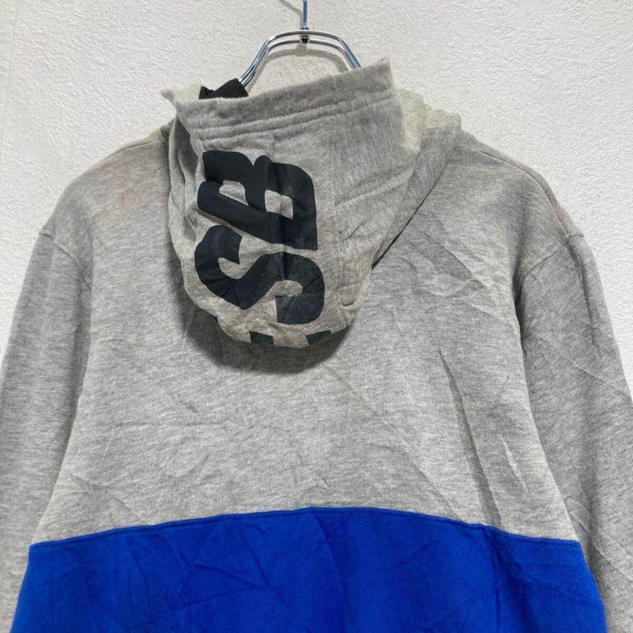 NIKE SB ロゴスウェット パーカー キッズ L 150〜 グレー ブルー 切替