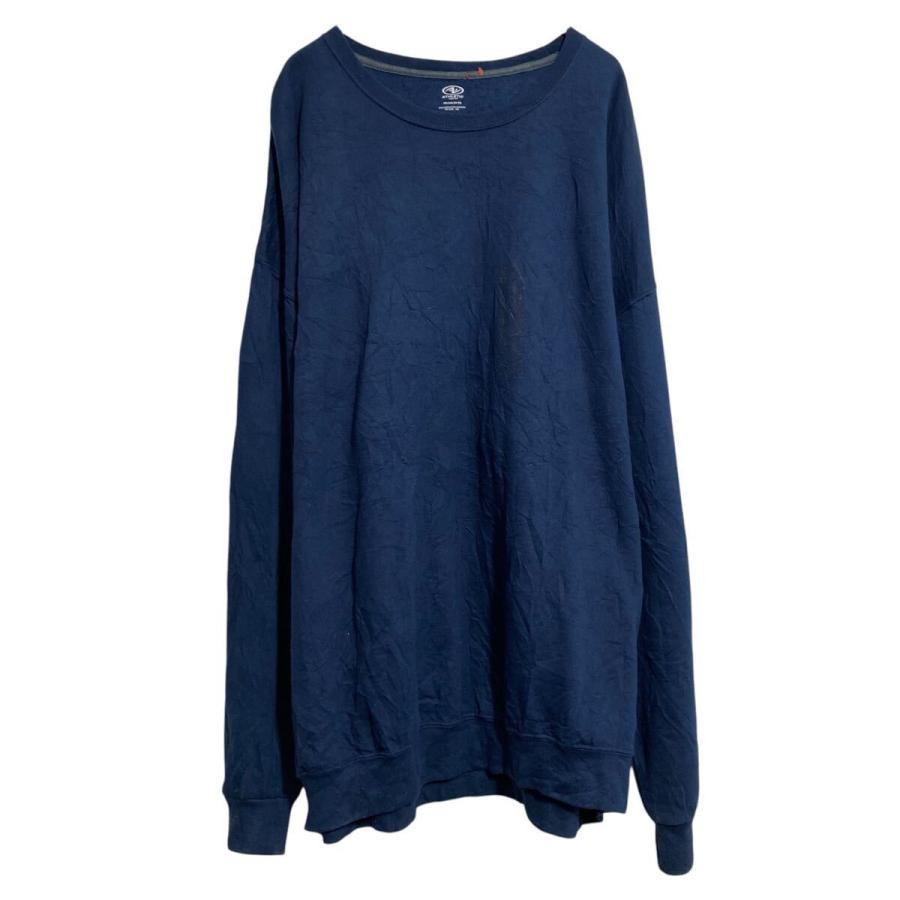 ATHLETIC WORKS 無地スウェット トレーナー 3XL ネイビー ビッグサイズ