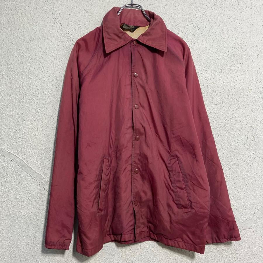 sears コーチジャケット シアーズ S レッド スナップボタン 裏起毛