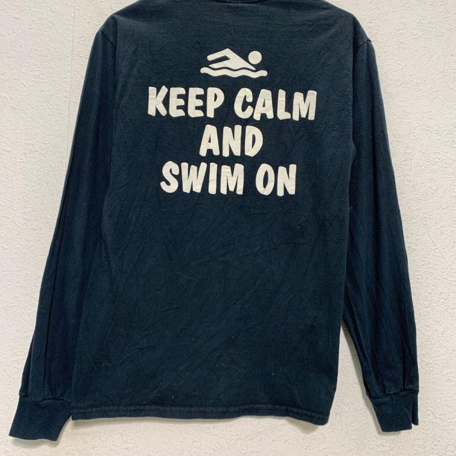 GILDAN 長袖 プリントTシャツ S ブラック ギルダン プルオーバー 